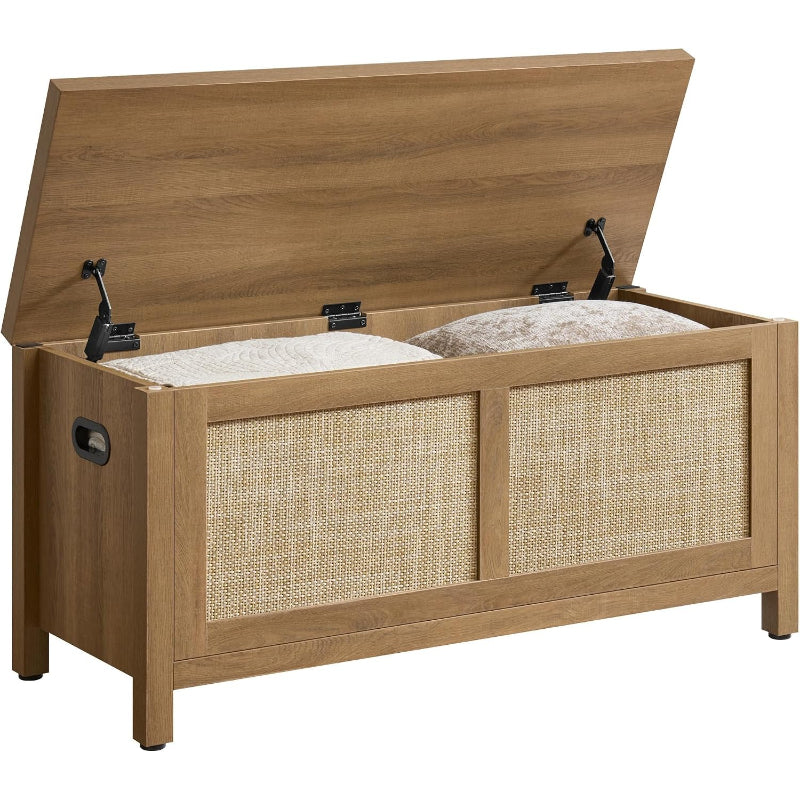 39.4" Rattan Bedroom Storage Bench