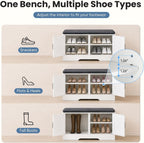 39.4" Entryway Shoe Storage Bench