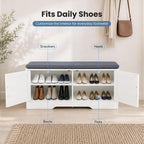 39.4" Entryway Shoe Storage Bench