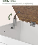 39.4" Storage Chest Bench with Safety Hinge