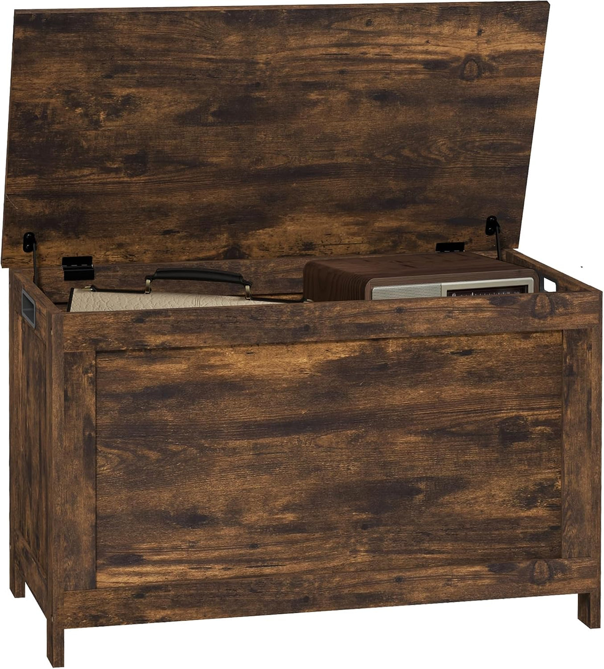 29.9" Storage Bench with Cut‑Out Handles
